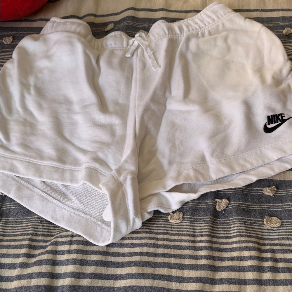 Nike Women's Athletic White Shorts